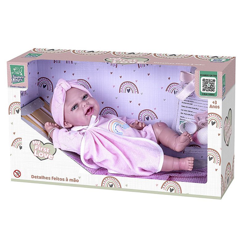 Boneca Bebê My First Love Menina Com Acessórios - SuperToys