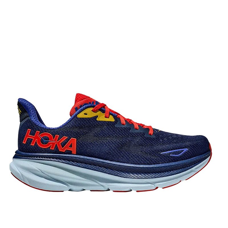 Tênis Hoka Clifton 9 Marinho Masculino - Loja Wolf Pack Salto