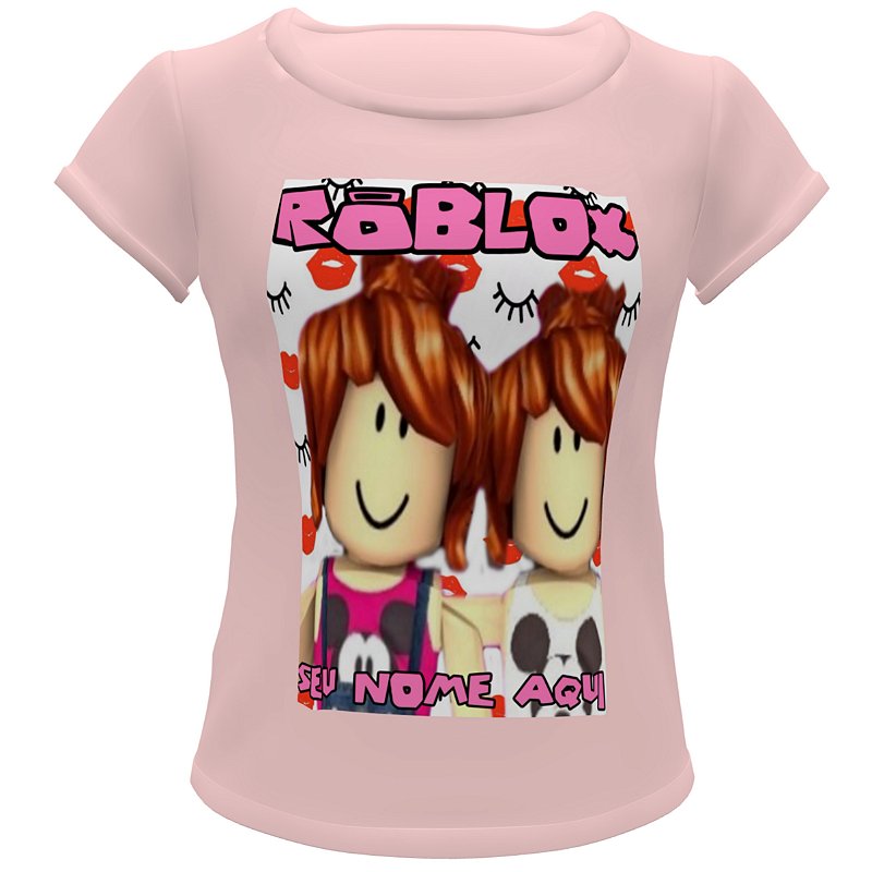 Camiseta Roblox Vitória Mineblox Infantil Meninas - Pink