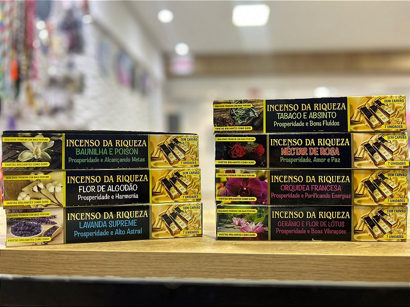 Incenso Indiano de Massala da Riqueza e Prosperidade -  SEM CARVÃO