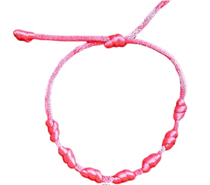 Pulseira 7 Nós Rosa: Amor e Harmonia