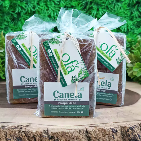 Sabonete Artesanal de Canela Ofá 90 gr - Prosperidade e Bem-Estar