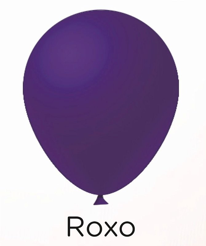 50 Balão Roxo Liso Redondo Nº5 (Festball) - Chocobraz Embalagens