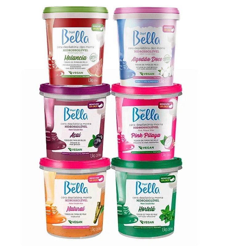 CERA HIDROSSOLÚVEL DEPIL BELLA - LOJA ROSA