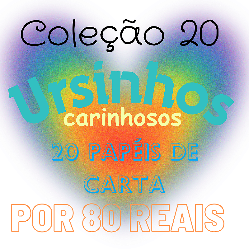 Coleção 20 Ursinhos Vintage