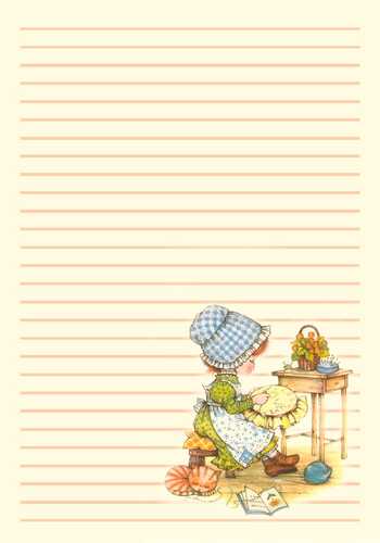 Papel de Carta Anneliese com linhas pautadas