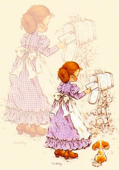 Papel de carta Menina Caixa de Correios