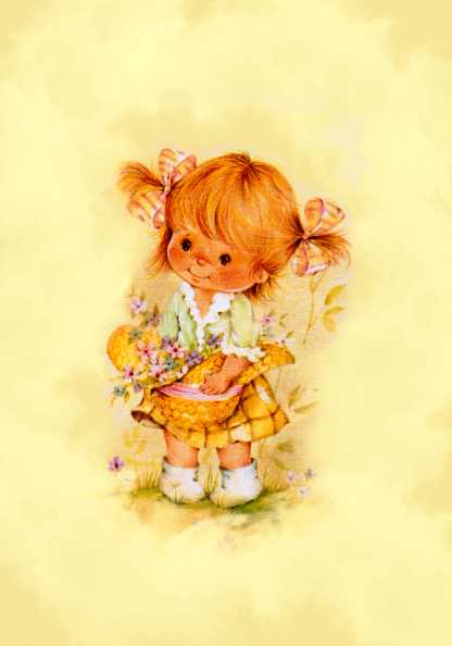 Papel de carta menina vintage