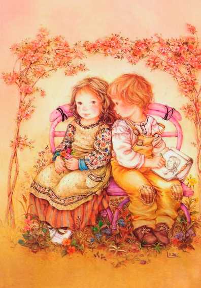 Papel de carta casal Lisi