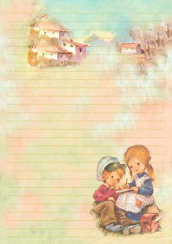 Papel de carta vintage com linhas pautadas