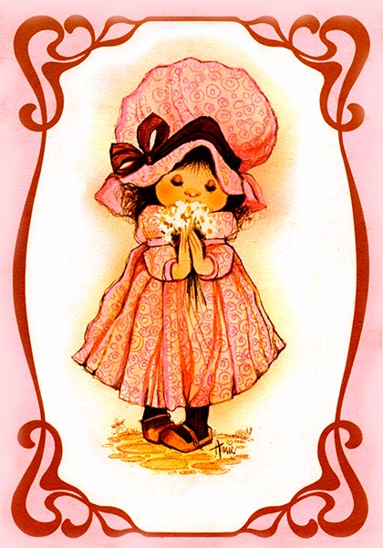 Papel de carta classico anos 80 Amie