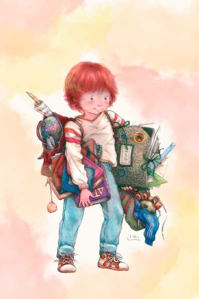 Papel de carta menino estudante Lisi Martin