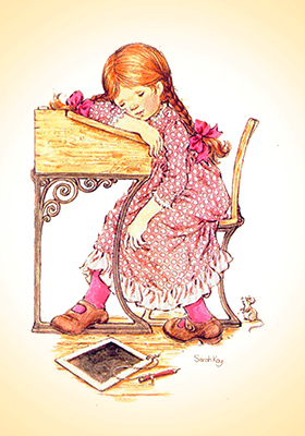 Papel de carta menina Sarah Kay