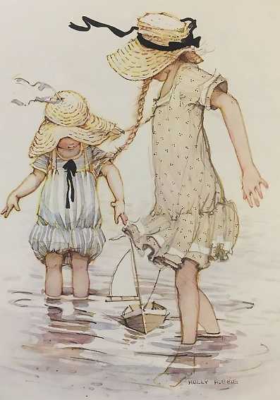 Papel de carta meninas vintage color Holly Hobbie