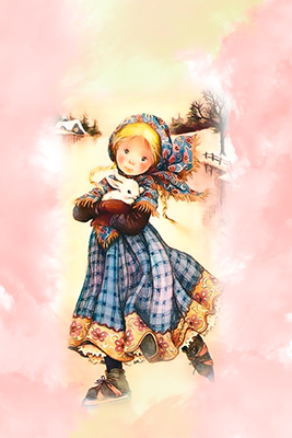 Papel de carta menina patinando art big Lisi