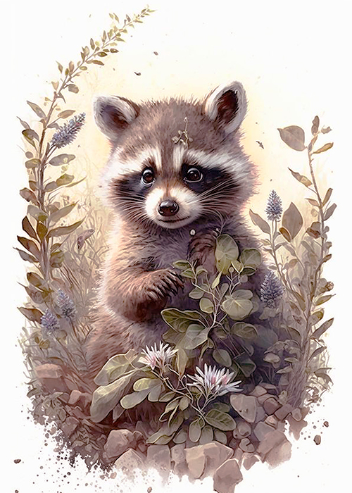 Papel de carta bichinho da floresta