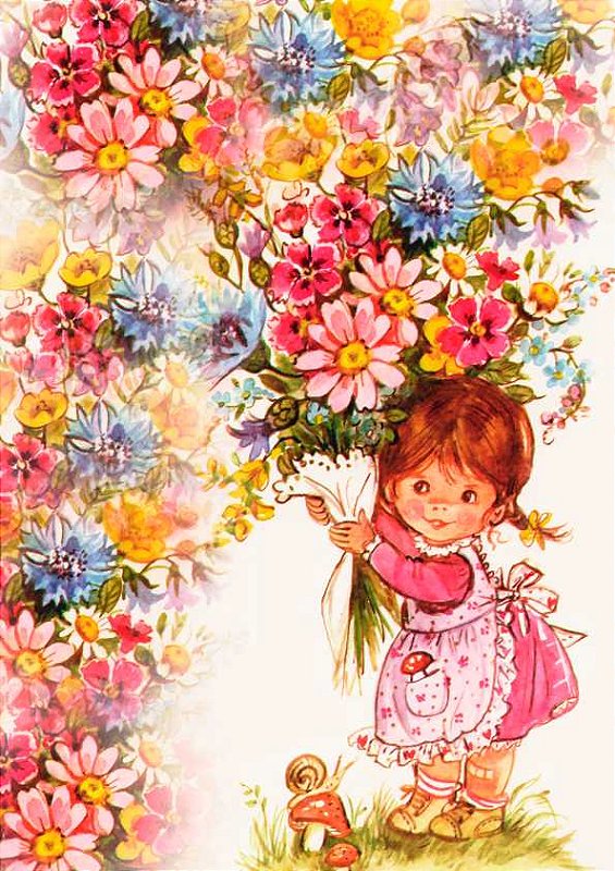 Papel de carta chuva de flores