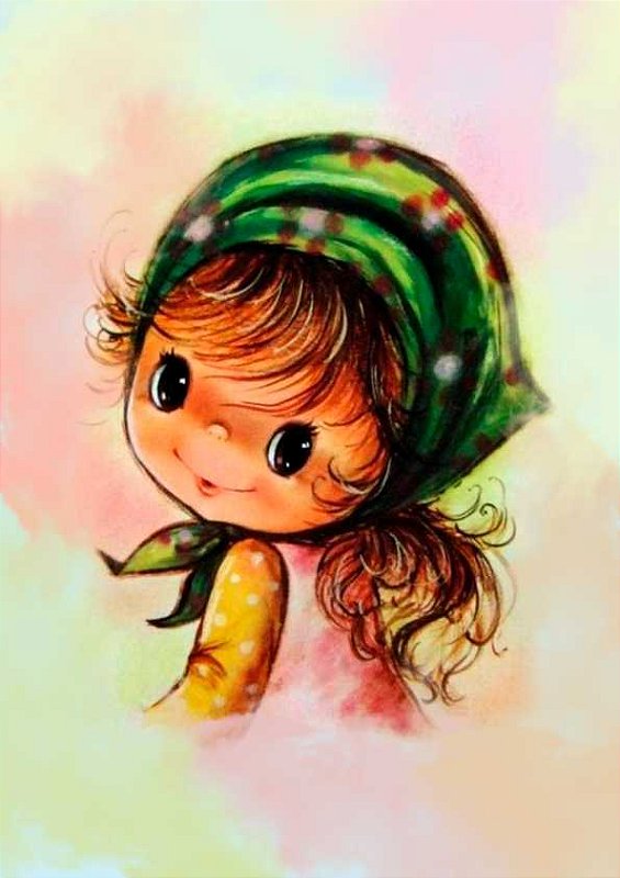 Papel de carta menininha cultura vintage