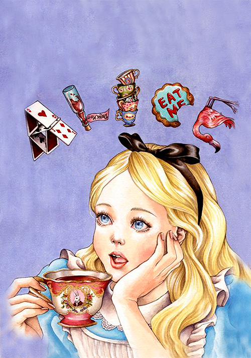 Papel de carta Alice