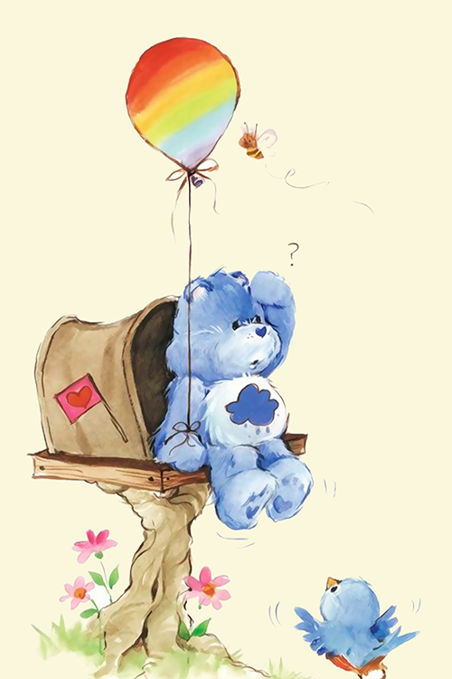 Conjunto de dois papéis de carta Ursinhos Elena