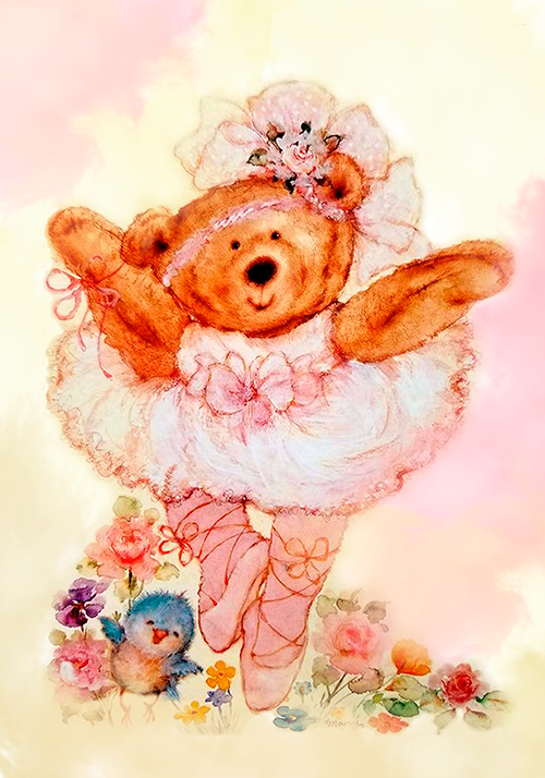 Coleção com 05 ursos Mary Hamilton