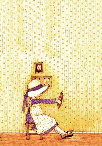 Coleção 10 papéis de carta Holly Hobbie clássicos anos 80