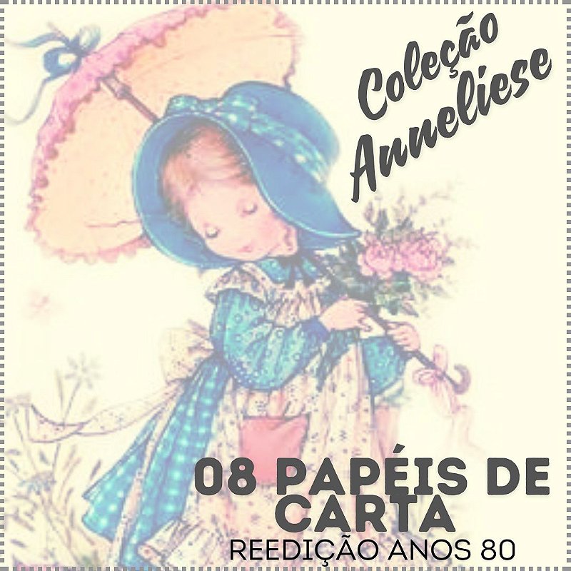 Coleção Anneliese 11 papéis de carta + cartão postal LER DESCRIÇÃO