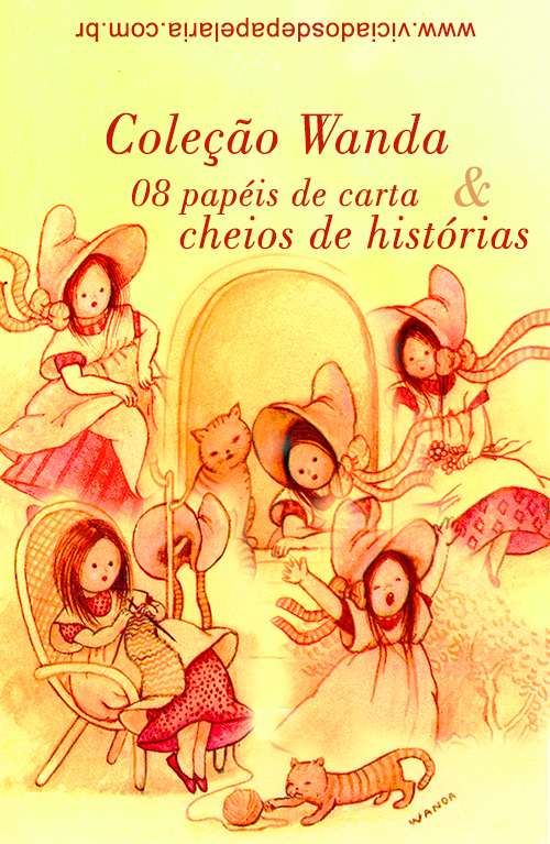 Coleção Wanda - 08 papéis de carta