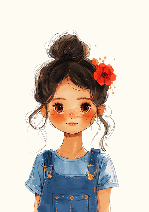 Conjunto Menina Jeans - 02 papéis de carta