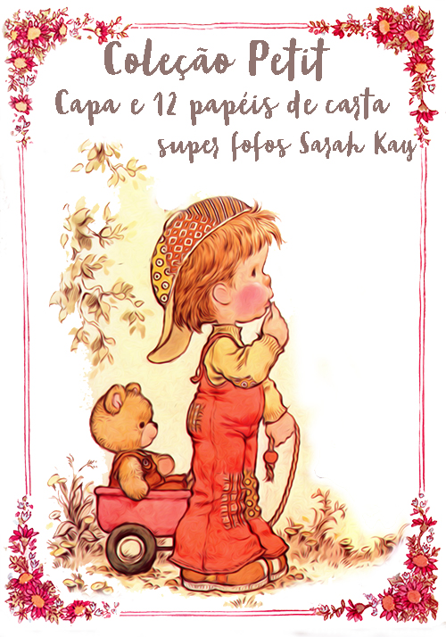 COLEÇÃO PETITS SARAH KAY - 12 PAPÉIS DE CARTA