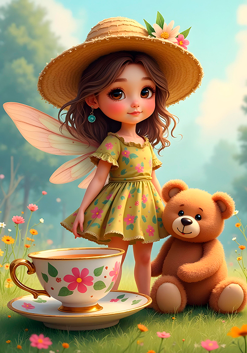 Chá de Fadas - 09 papéis de carta