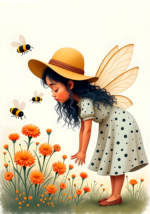 Fadinhas do Pólen - 06 papéis de carta