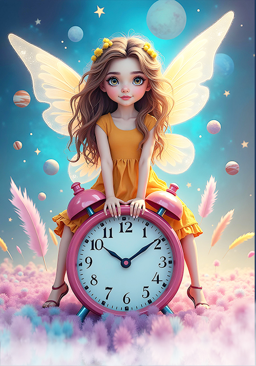 Fadas do Tempo - 10 papéis de carta