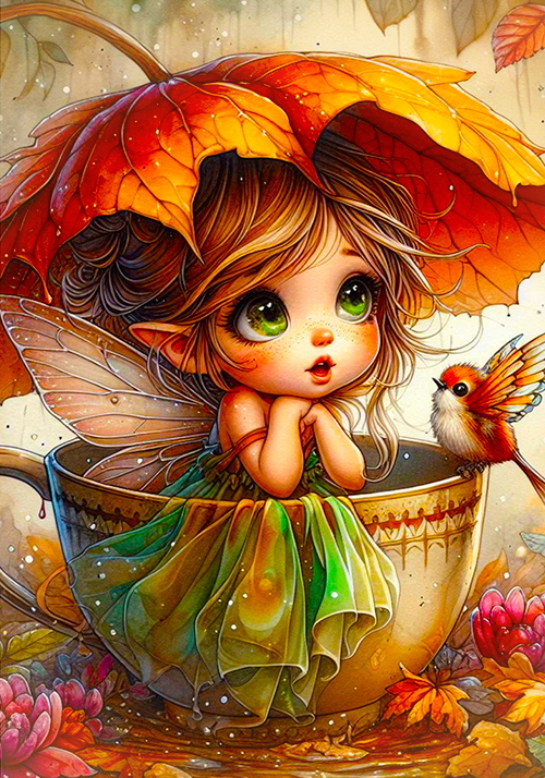 COLEÇÃO FADA DA FLORESTA - 04 PAPÉIS DE CARTA EXCLUSIVOS