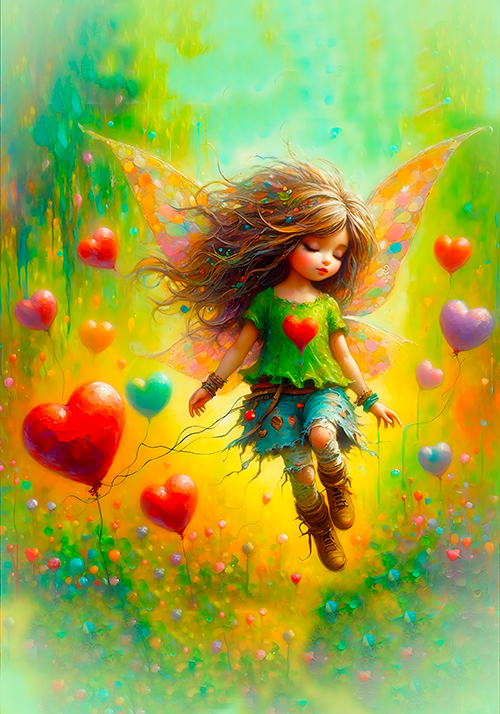 COLEÇÃO FADA DO AMOR - 6 PAPEIS DE CARTA