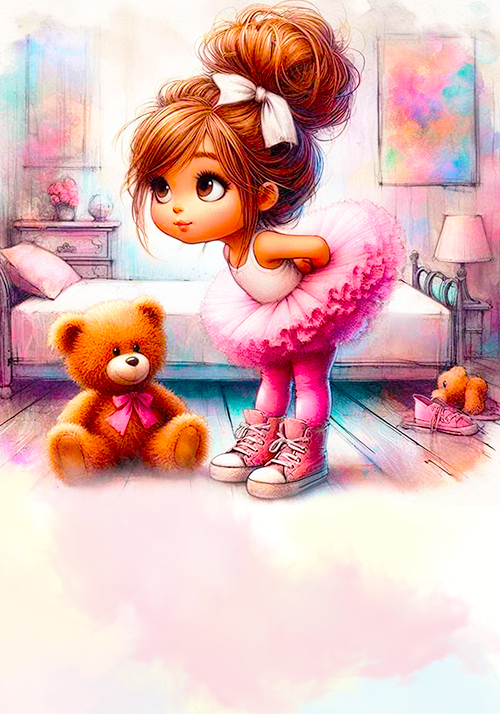 COLEÇÃO CASA DE BAILARINA - 4 PAPÉIS DE CARTA