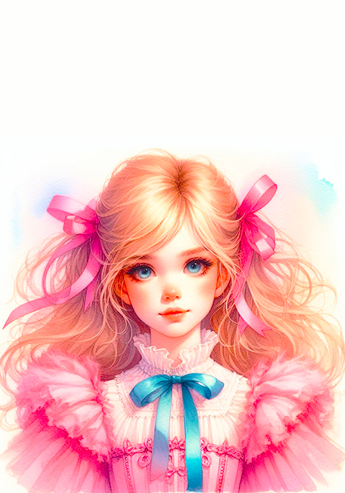 COLEÇÃO MENINA ROSA PINK - 4 PAPÉIS DE CARTA