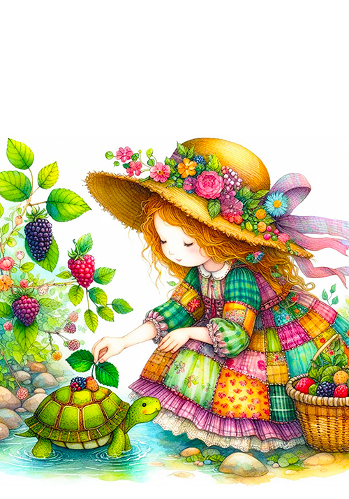 CONJUNTO MENINA NO LAGO - 2 PAPÉIS DE CARTA