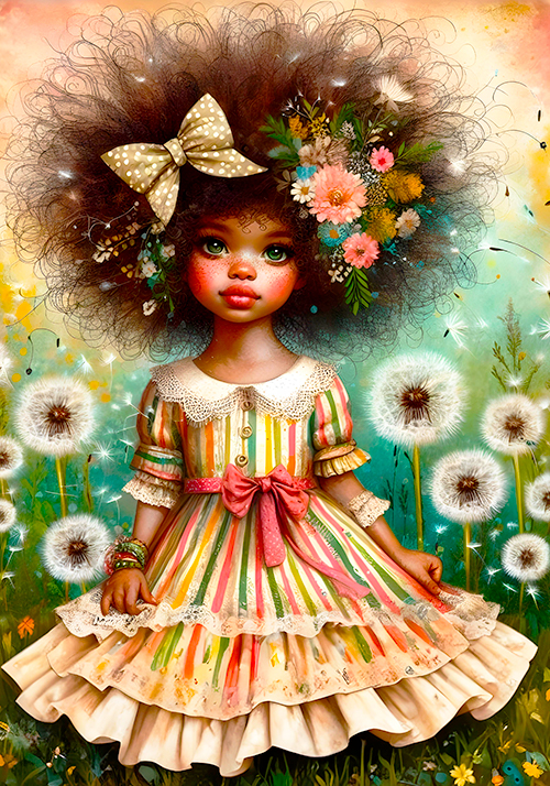 COLEÇÃO JARDIM DE MENINAS - 4 PAPÉIS DE CARTA