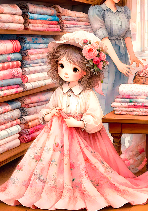 COLEÇÃO LOJINHA DE TECIDOS - 04 PAPÉIS DE CARTA