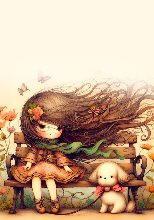 Papel de carta cabelinho de nuvem