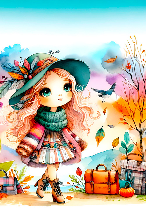 Conjunto outono-inverno- 02 papéis de carta