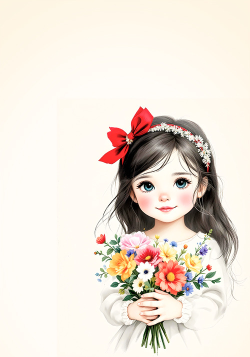 Papel de carta bonequinha