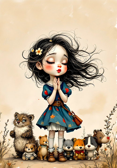 Papel de carta beijo de princesa