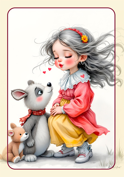 Papel de carta love pets