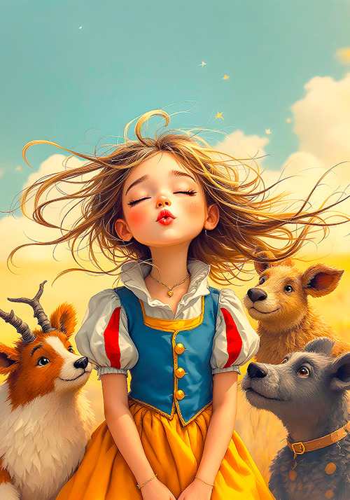 Papel de carta beijo de princesa