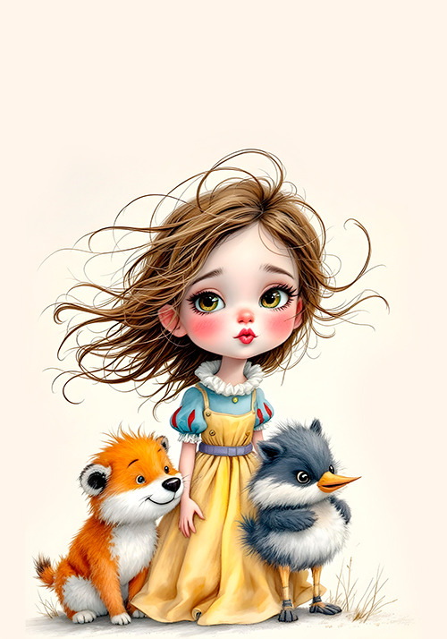 Papel de carta pets e princesa