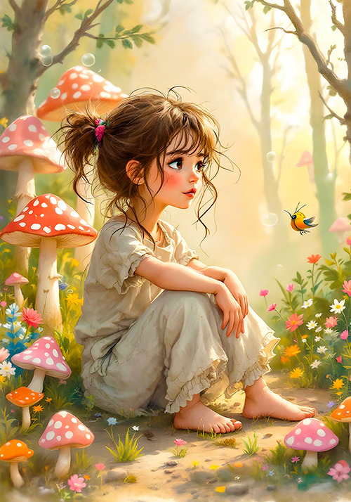 Papel de carta boneca da floresta