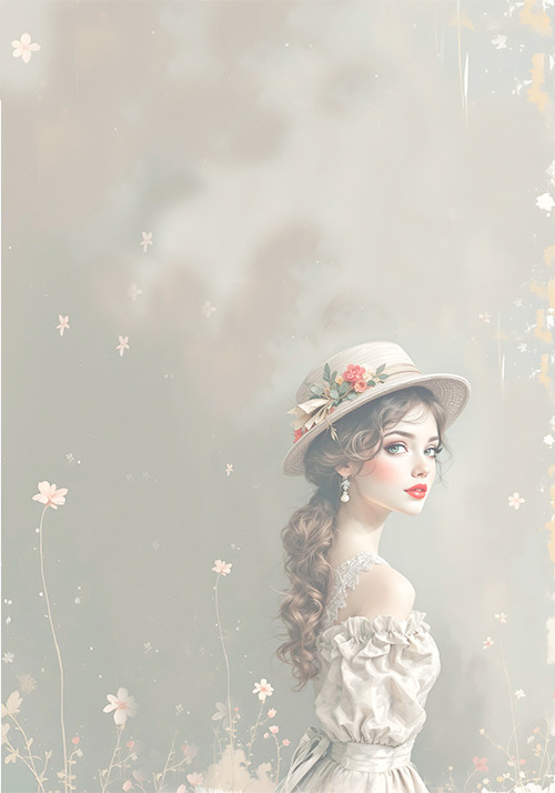 Papel de carta clarinho boneca vintage- original