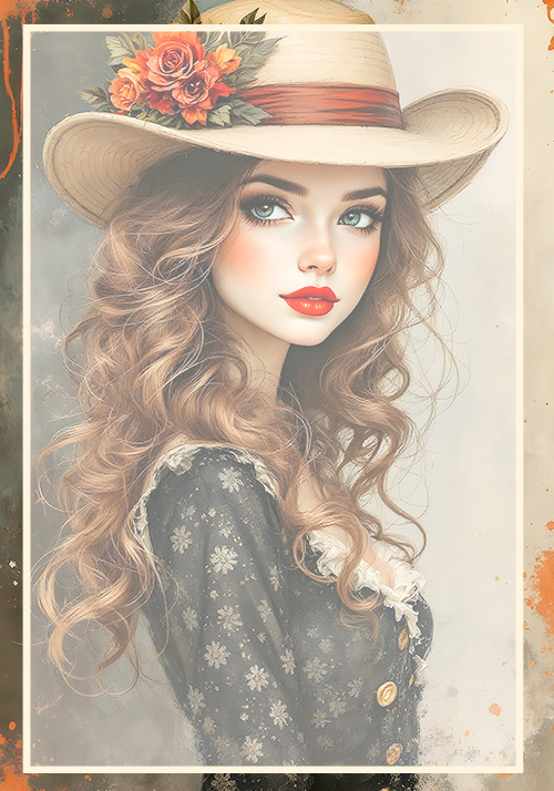 Papel de carta clarinho boneca vintage - original